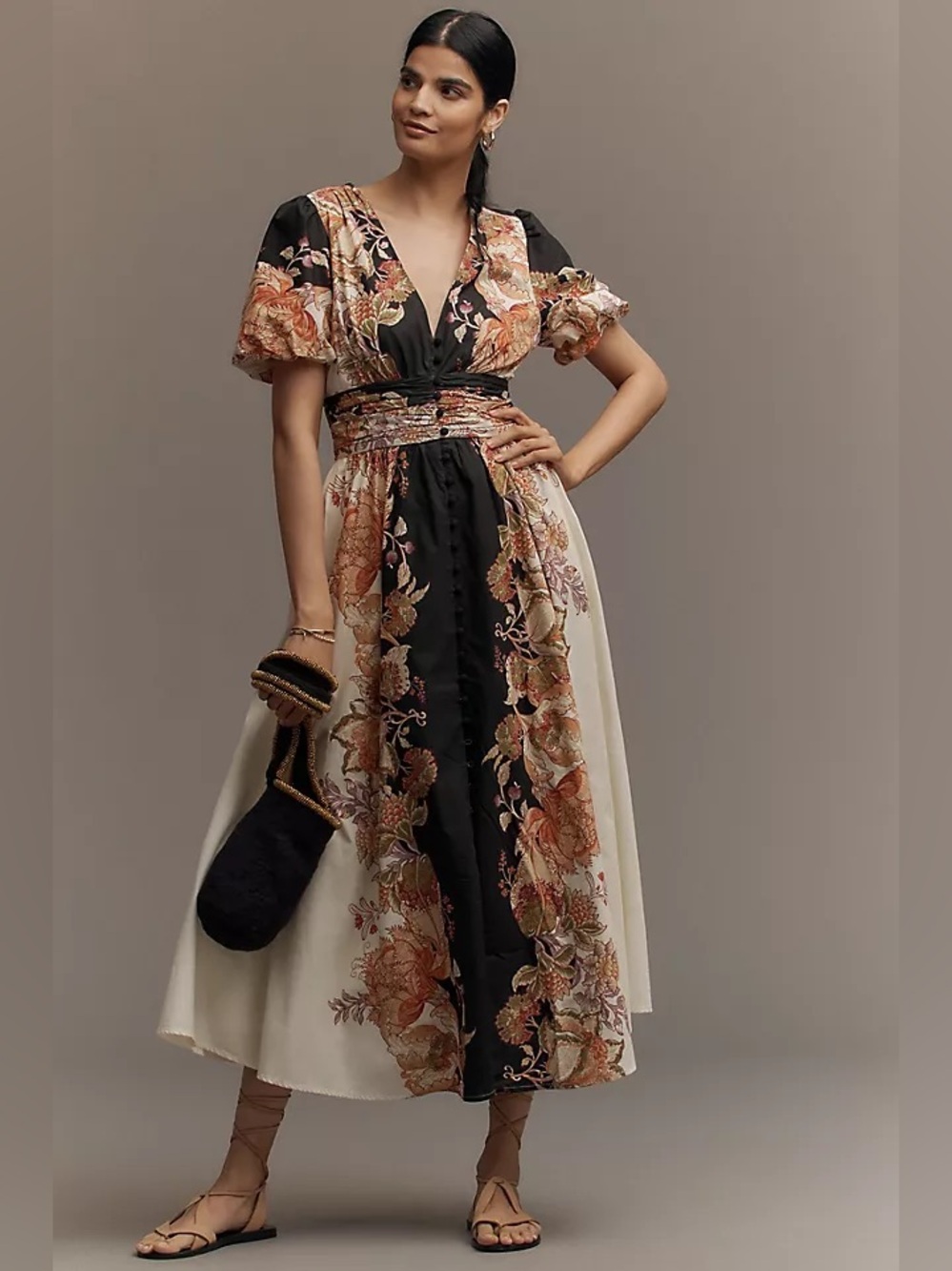 Anthropologie Katerina Button front dress size medium